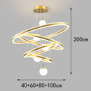 Axyaa Modern Pendant Lights LED Chandelier for Stylish Dining Room Lighting