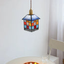 Axyaa Colorful Glass LED Pendant Light: Japan Style Adjustable Hanging Lights