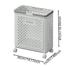 Yoga Mat Storage Basket & Collapsible Laundry Bin with Wheels by Axyaa