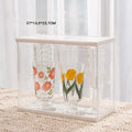 Axyaa Glass Cup Holder Tray Organizer for Kitchen and Living Room Storage