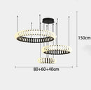 Axyaa Modern Home Decor LED Pendant Chandeliers for Living and Dining Room