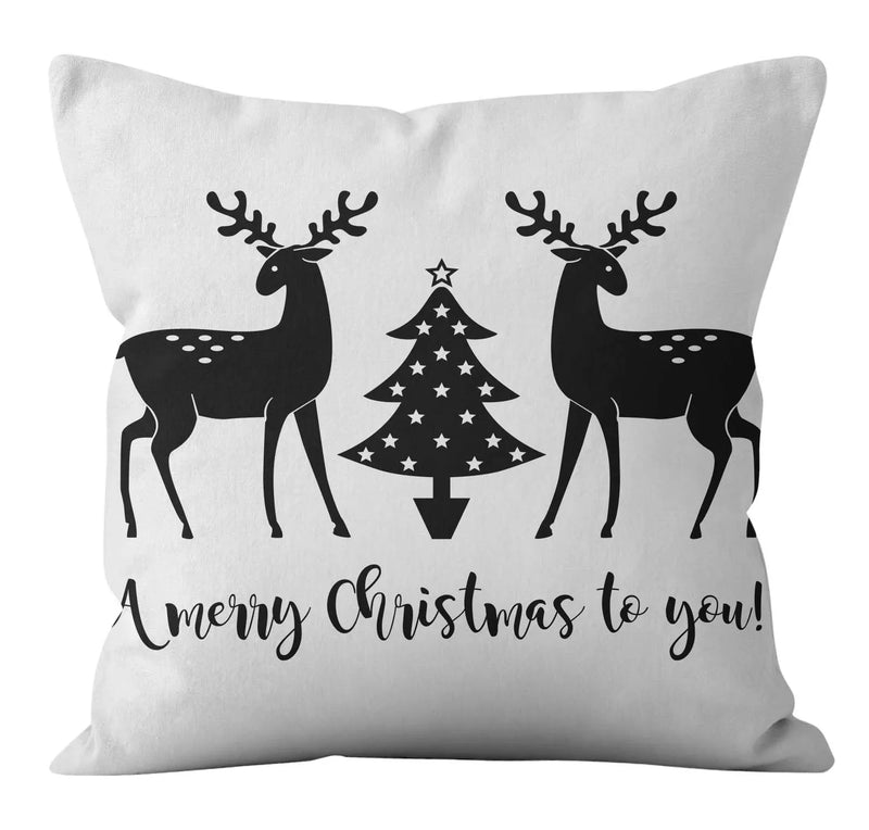 Axyaa Christmas Plaid Pillowcase for Home Sofa Decoration