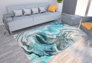 Axyaa Marble Texture Printed Carpet for Home Living Room and Bedroom Decoration
