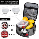 Axyaa Mickey Mouse Insulated Lunch Bag - Cute & Portable Thermal Cooler Box