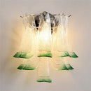 Axyaa Murano Glass Petal Wall Lamp - French Style Lighting for Home Decor