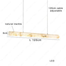 Spanish Marble Pendant Lamp by Axyaa: Cylinder Alabaster Hanging Light for Dining Table