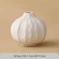 Ceramic White Vase for Home Decor by Axyaa