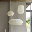 Axyaa Nordic Rustic Fabric Pendant Lights for Minimalist Living Room Decor