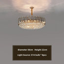 Axyaa Gold Crystal Chandeliers: Nordic Modern Luxury Lighting for Home Décor