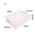 Axyaa Plastic Desktop Storage Basket with Handle