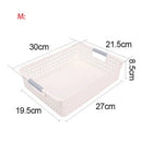Axyaa Plastic Desktop Storage Basket with Handle