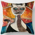 Axyaa Green Floral Pillow Cover Series for Home Office Bedroom Sofa Car Décor