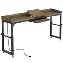 Axyaa Queen Size Overbed Table with Adjustable Tilt Stand, Mobile Laptop Cart.