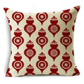 Axyaa Merry Christmas Linen Pillowcase Cushion Cover 45x45cm