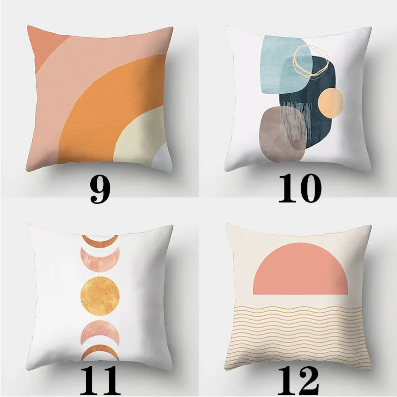 Axyaa Abstract Art Pillowcase: Parent-child Gift, Home Decor Square Cushion Cover
