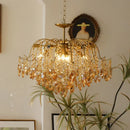 Axyaa Crystal Pendant LED Ceiling Light for Luxurious Living Room and Bedroom