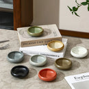 Axyaa Ceramic Sauce Plate Set - Japanese Style Coarse Pottery Small Dish