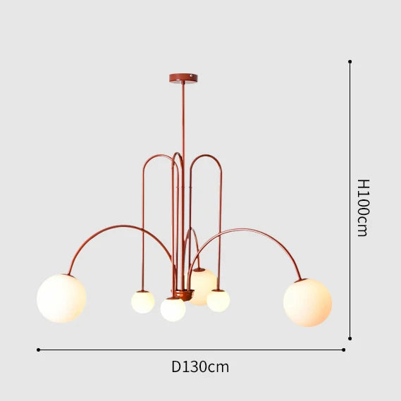 Axyaa Nordic Minimalist Modern Chandelier for Living Room Dining Bedroom