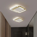 Axyaa Crystal Ceiling Lamp: Nordic Minimalist LED Lighting for Living Room, Bedroom & Hallway