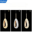 Axyaa Crystal Chandelier LED Pendant Lamp for Dining Room and Bar