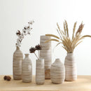 Axyaa Ceramic Pampas Grass Vase, 13" Modern Floor Vessel for Wedding and Home