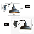 Axyaa Outdoor Iron Wall Lamp for Garden, Porch, or Balcony Lighting