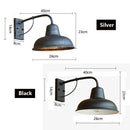 Axyaa Outdoor Iron Wall Lamp for Garden Porch & Restaurant Balcony Lighting