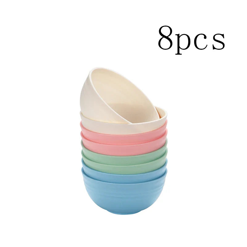 Axyaa Reusable PP Material Bowl for Home Kitchen, Dorm, Camping, RV, Hotel, Restaurant
