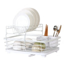 Axyaa 2-Tier Dish Drainer Rack with Drained Board