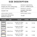 Axyaa Wood Grain LED Ceiling Light - Dimmable Nordic Style Circular Lamp