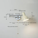 Axyaa Modern Black Iron LED Wall Sconce for Home Decor