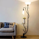 Nordic Vertical Floor Lamp with Coffee Table for Bedroom Living Room Study Sofa Bedside