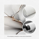 Axyaa Minimalist Floral Canvas Set with Gold Accents