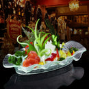 Axya Acrylic Sashimi Ice Tray Transparent Sushi Fruit Plate Seafood Platter Tray