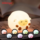 Axyaa Unicorn Sheep Hamster Night Light RGB LED Touch Lamp for Kids