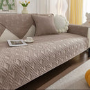Axyaa Washed Cotton Sofa Cushion Set - Solid Color All Season Universal Sofa Cover