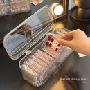 Axyaa Nail Tip Organizer Case: Clear Artificial Nail Display Holder & Packaging