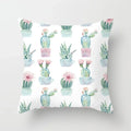 Axyaa Cactus Plants Pattern Cushion Cover Throw Pillow Decor Sofa Pillowcase