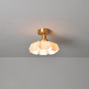 Axyaa Glass Ceiling Light: Modern LED Nordic Lamp for Home Decor