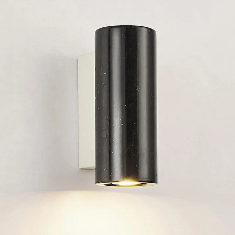 Axyaa White Marble LED Wall Lamps - Nordic Minimalist Design for Modern Living Spaces