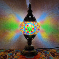 Axyaa Turkish Mosaic Table Lamp: Handcrafted Vintage Art Deco Bedside Light