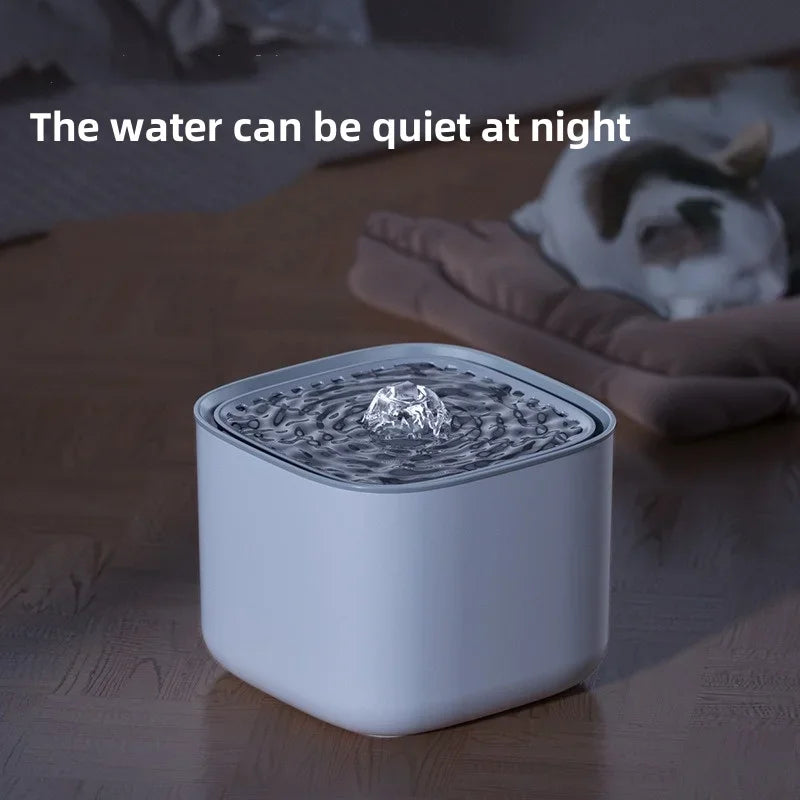 Axyaa Cat Water Fountain: Large Capacity Electric Pet Drinking Bowl