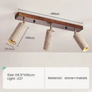 Axyaa Stone Metals Ceiling Light with 3 Warm Light Heads for Living Rooms