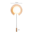Axyaa Vintage Wabi Sabi Style Wall Lamp with Switch for Bedroom or Staircase