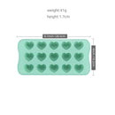 Axyaa 15-Hole Heart-Shaped Chocolate Silicone Mold for Baking and Candy Making