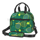 Axyaa Tennis Rackets and Balls Lunch Bag: Insulated, Waterproof, Adjustable Shoulder Strap