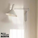 Axyaa Retro Swing Arm Wall Lamp for Modern Bedroom Living Room