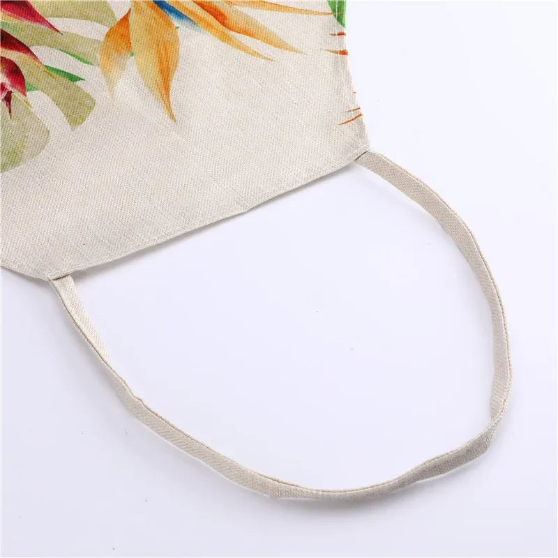 Axyaa Large Leaves Kitchen Ladies' Apron - Tropical Plants Design