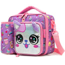 Axyaa Cute Animal Kids Lunch Box Set - Reusable & Leakproof for School Nursery
