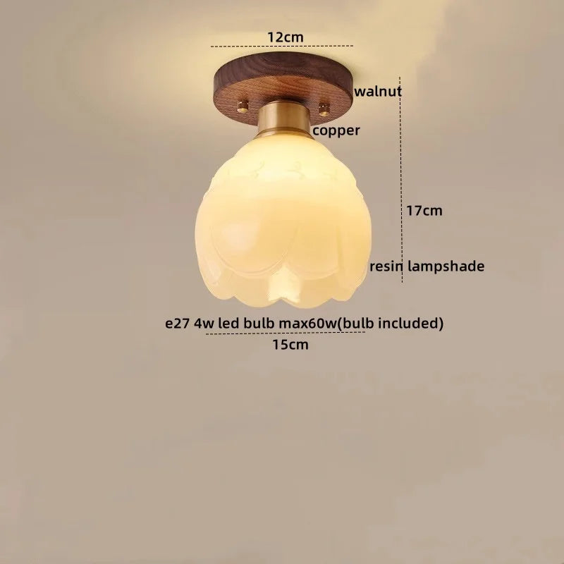 Axyaa Modern LED Ceiling Light for Indoor Lighting - Nordic Style Balcony Living Room Fixture